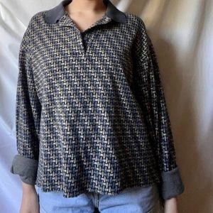vintage long sleeve collared shirt